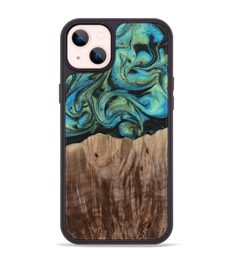 iPhone 14 Plus Wood Phone Case - Makai (Green, 812274)