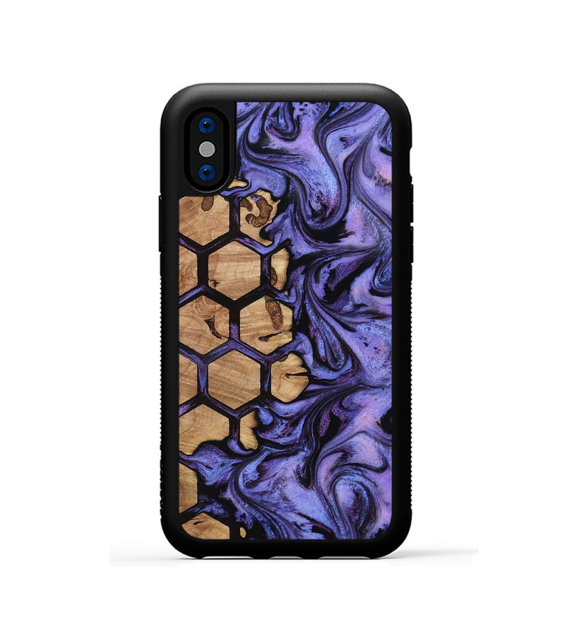 iPhone Xs Wood Phone Case - Halie (Pattern, 812305)