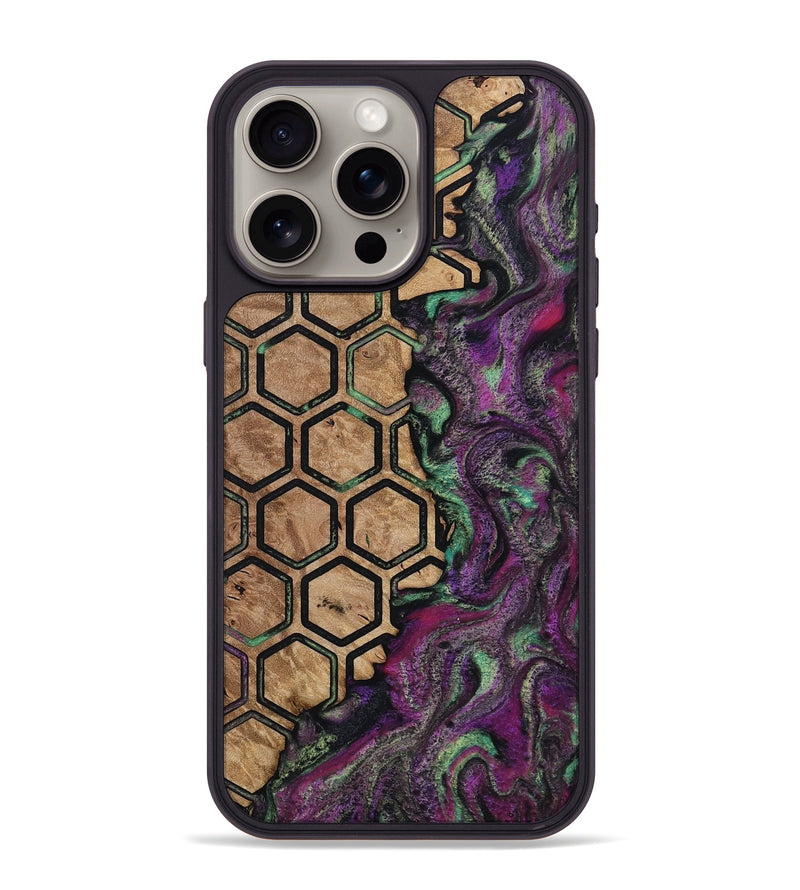 iPhone 15 Pro Max Wood Phone Case - Curtis (Pattern, 812306)