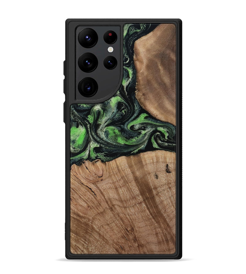 Galaxy S22 Ultra Wood Phone Case - Kaeli (Green, 812328)