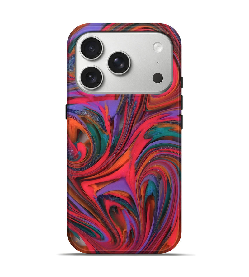iPhone 17 Pro ResinArt Live Edge Phone Case - Khai (Red, 812416)