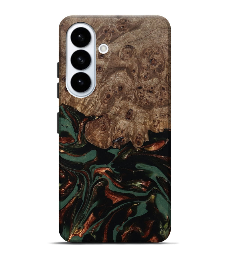 Galaxy S26 Plus Wood Live Edge Phone Case - Kyaire (Green, 812419)