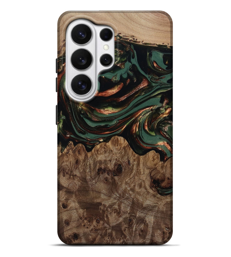 Galaxy S26 Ultra Wood Live Edge Phone Case - Tawanda (Green, 812420)