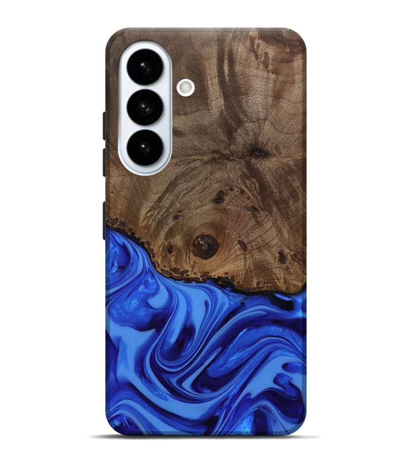 Galaxy S26 Plus Wood Live Edge Phone Case - Johan (Blue, 812424)