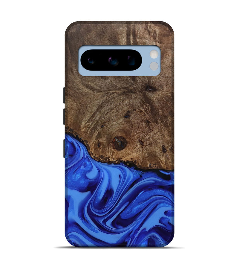 Pixel 8 Pro Wood Live Edge Phone Case - Johan (Blue, 812424)