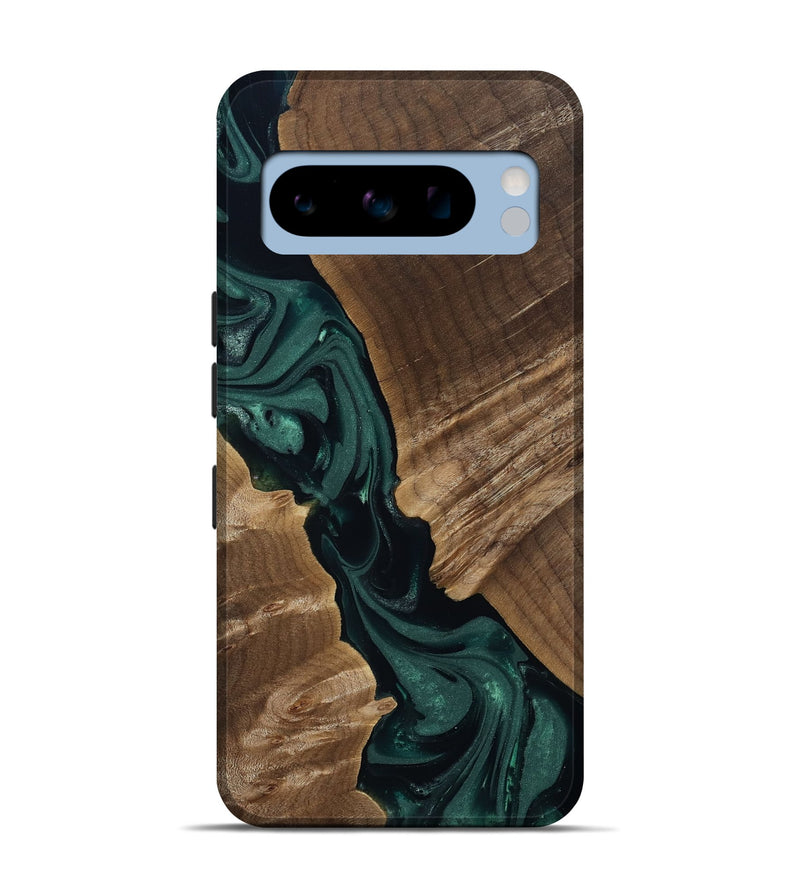 Pixel 8 Pro Wood Live Edge Phone Case - Leota (Green, 812426)