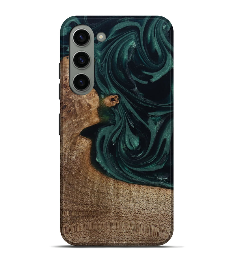 Galaxy S23 Plus Wood Live Edge Phone Case - Tierra (Green, 812428)