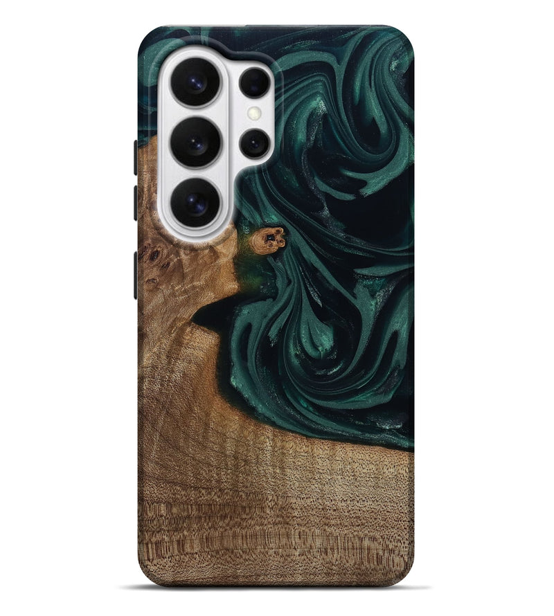 Galaxy S26 Ultra Wood Live Edge Phone Case - Tierra (Green, 812428)