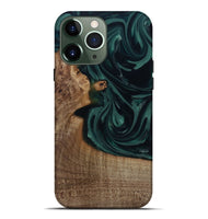 iPhone 13 Pro Max Wood Live Edge Phone Case - Tierra (Green, 812428)