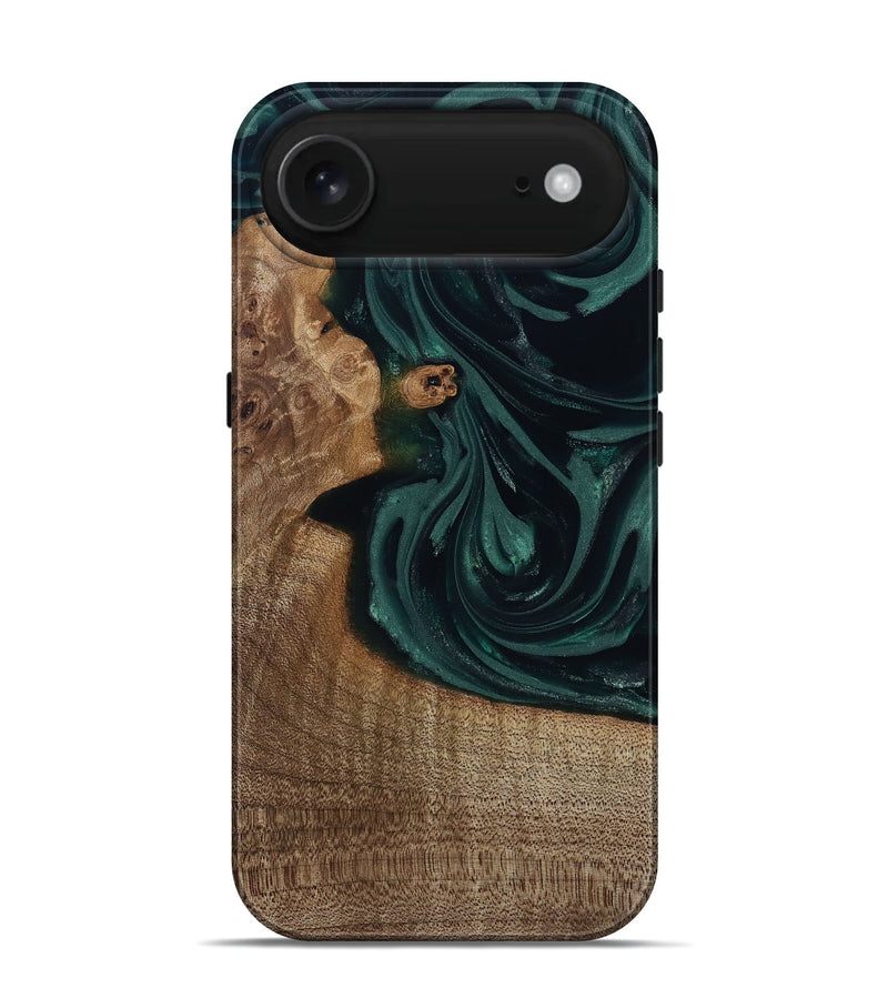 iPhone 17 Air Wood Live Edge Phone Case - Tierra (Green, 812428)