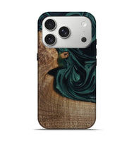 iPhone 17 Pro Wood Live Edge Phone Case - Tierra (Green, 812428)