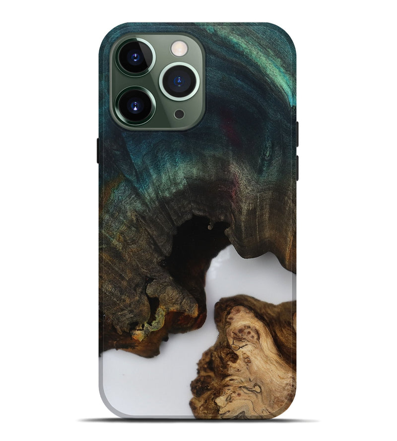 iPhone 13 Pro Max Wood Live Edge Phone Case - Shameka (Clear, 812437)