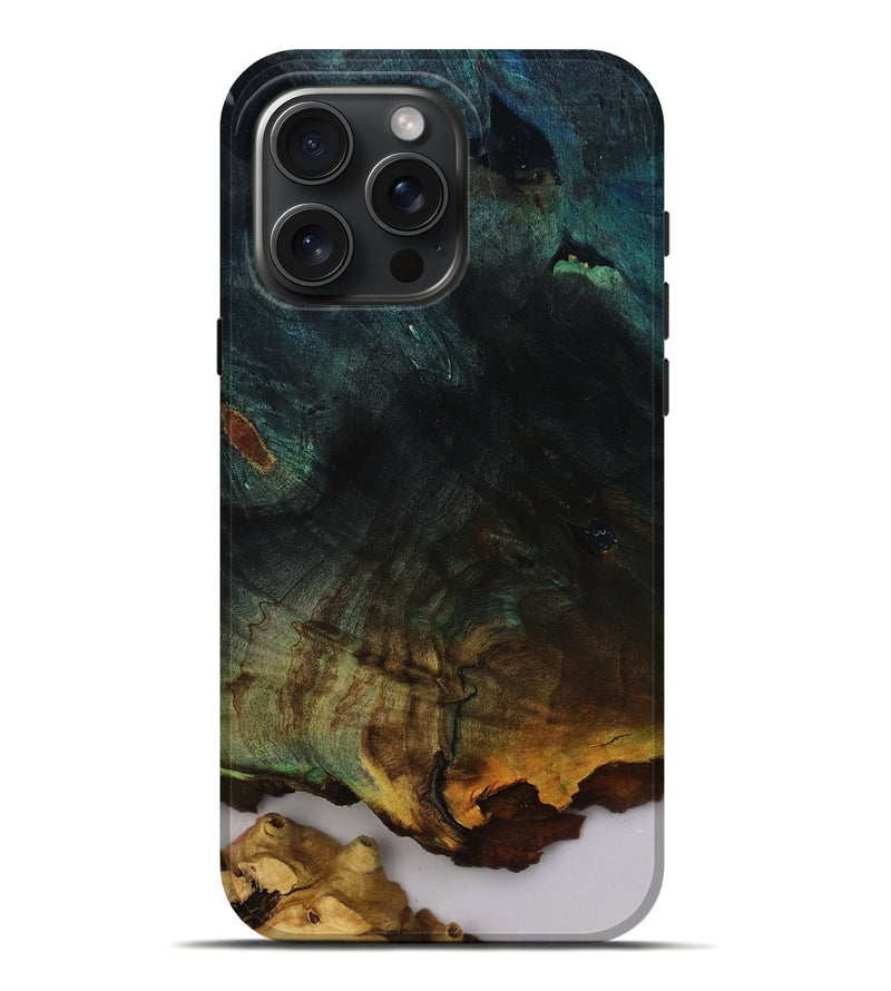 iPhone 16 Pro Max Wood Live Edge Phone Case - Macie (Clear, 812438)