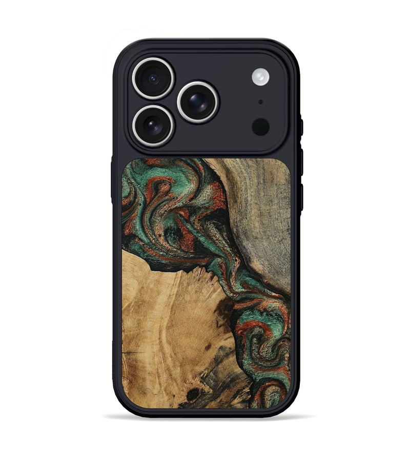 iPhone 17 Pro Wood Phone Case - Estella (Green, 812445)