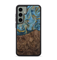 Galaxy S24 Plus Wood Phone Case - Veda (Teal & Gold, 812452)