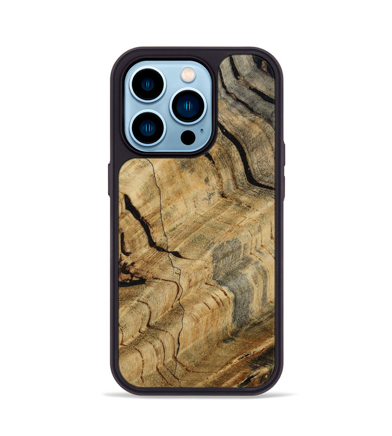 iPhone 14 Pro Wood Phone Case - Foster (Wood Burl, 812455)