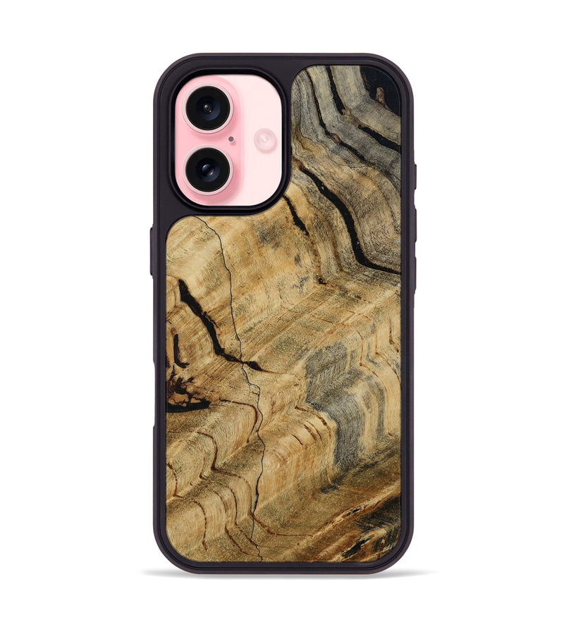 iPhone 16 Wood Phone Case - Foster (Wood Burl, 812455)