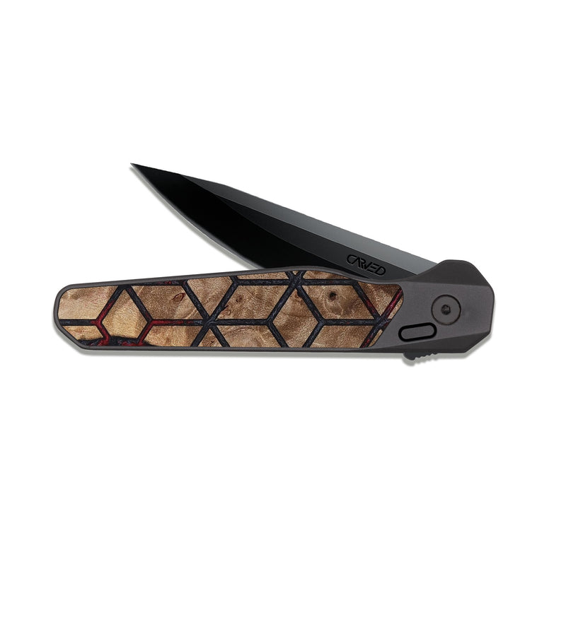 EDC Dark Slate Wood Pocket Knife - Rome (Pattern, 812469)