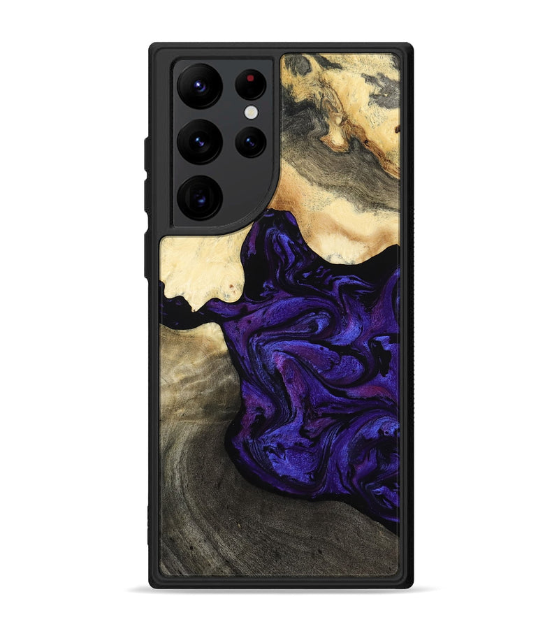 Galaxy S22 Ultra Wood Phone Case - Dwight (Purple, 812519)