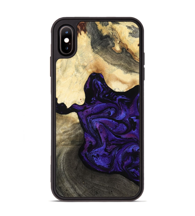 iPhone Xs Max Wood Phone Case - Dwight (Purple, 812519)