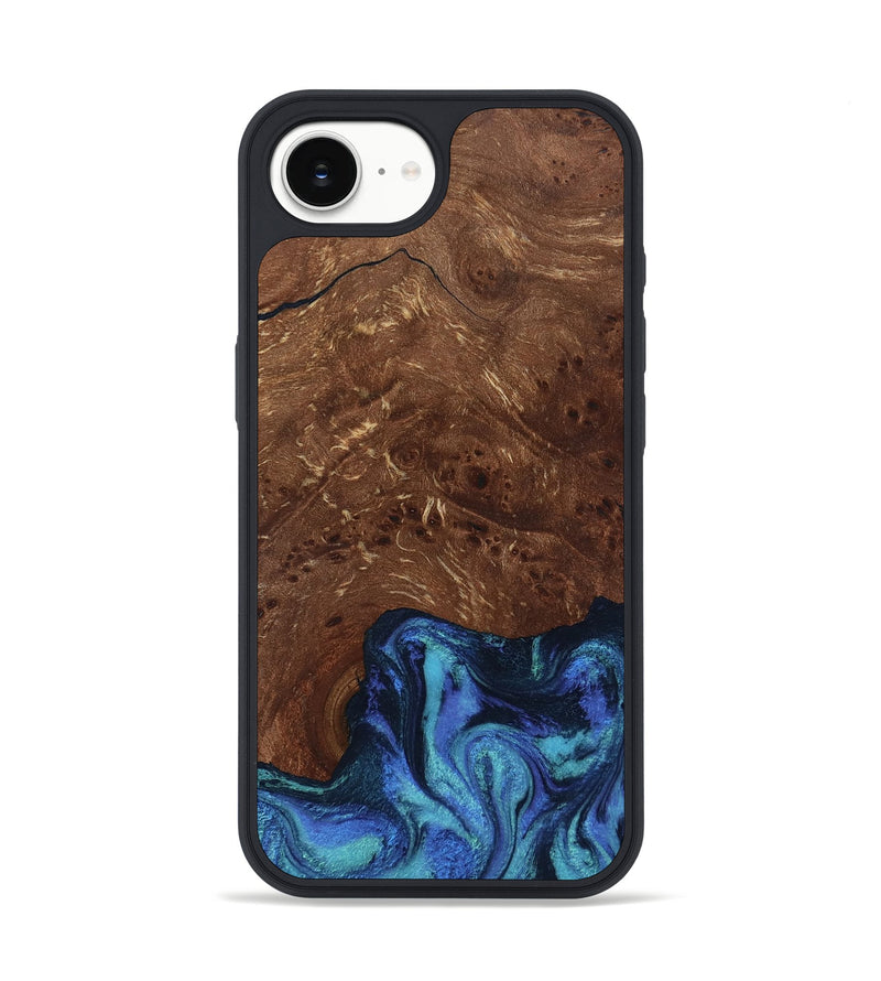 iPhone 17e Wood Phone Case - Wrenlee (Blue, 812521)