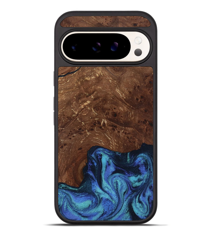 Pixel 10 Pro XL Wood Phone Case - Wrenlee (Blue, 812521)