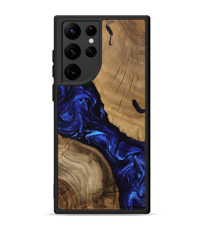 Galaxy S22 Ultra Wood Phone Case - Ean (Blue, 812522)