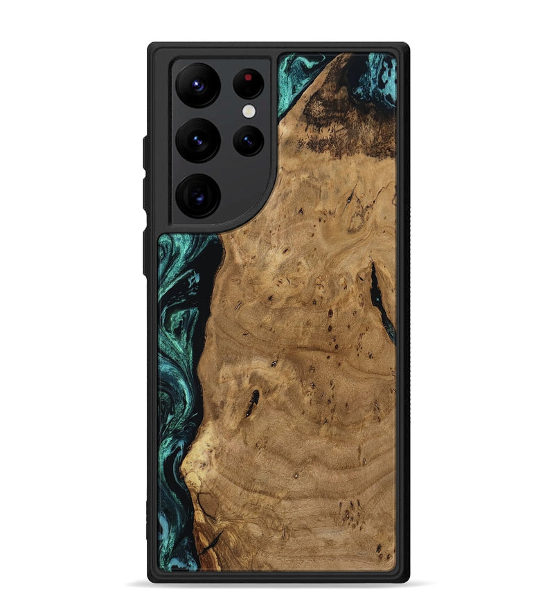 Galaxy S22 Ultra Wood Phone Case - Kaylah (Green, 812524)