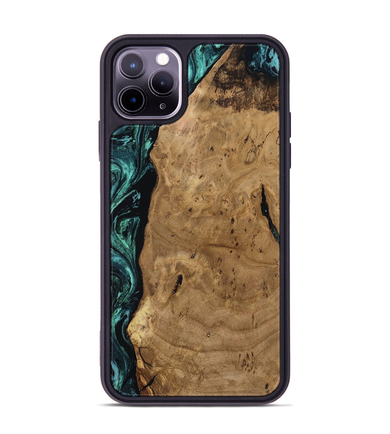 iPhone 11 Pro Max Wood Phone Case - Kaylah (Green, 812524)