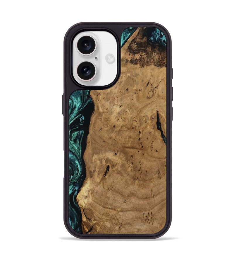 iPhone 17 Wood Phone Case - Kaylah (Green, 812524)