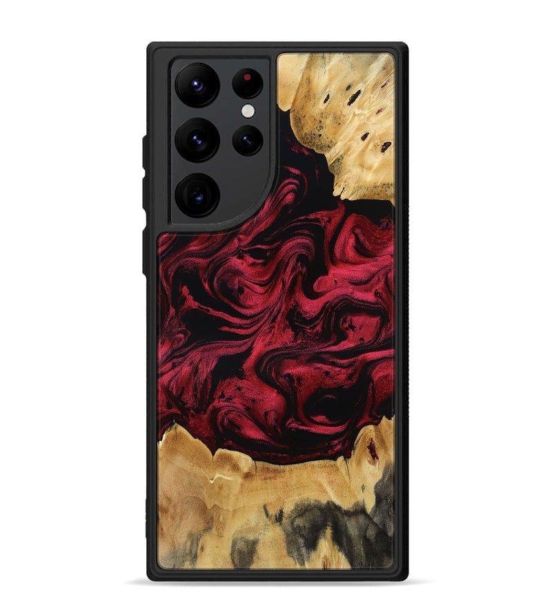 Galaxy S22 Ultra Wood Phone Case - Jayda (Red, 812527)