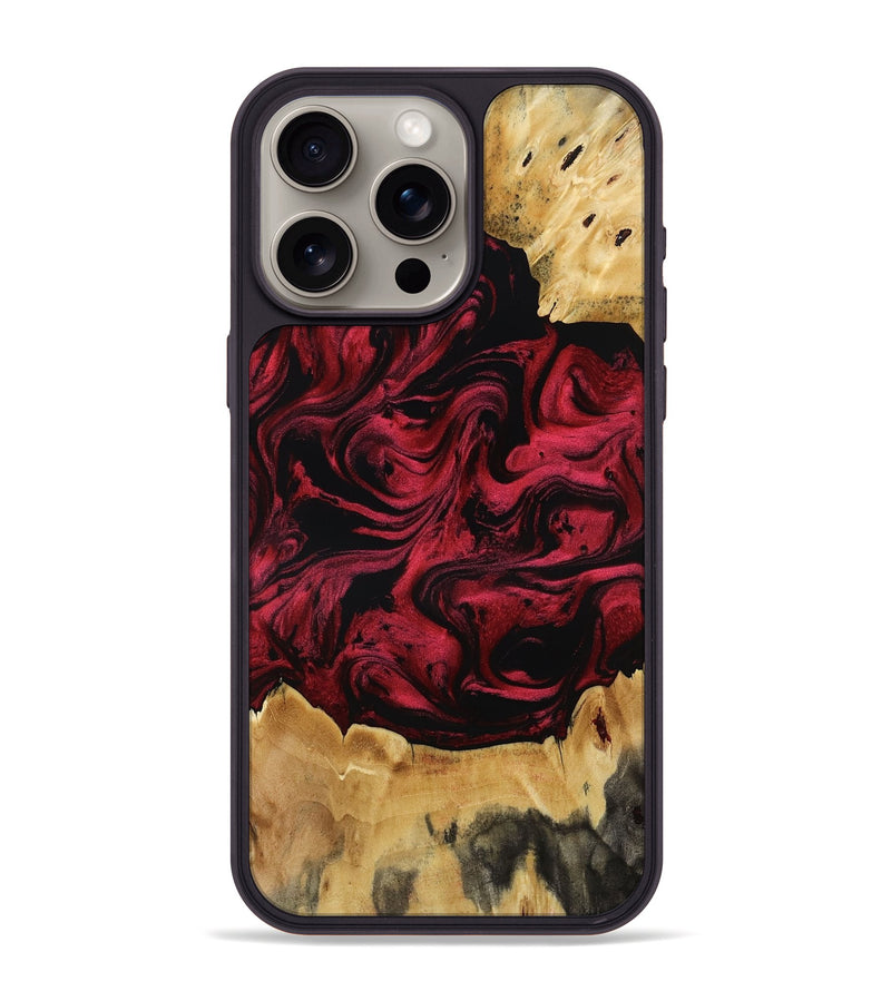 iPhone 15 Pro Max Wood Phone Case - Jayda (Red, 812527)