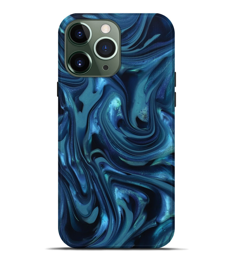 iPhone 13 Pro Max ResinArt Live Edge Phone Case - Aryana (Blue, 812528)