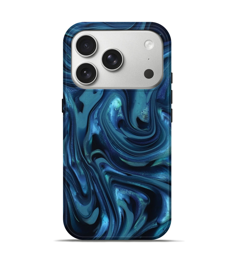 iPhone 17 Pro ResinArt Live Edge Phone Case - Aryana (Blue, 812528)