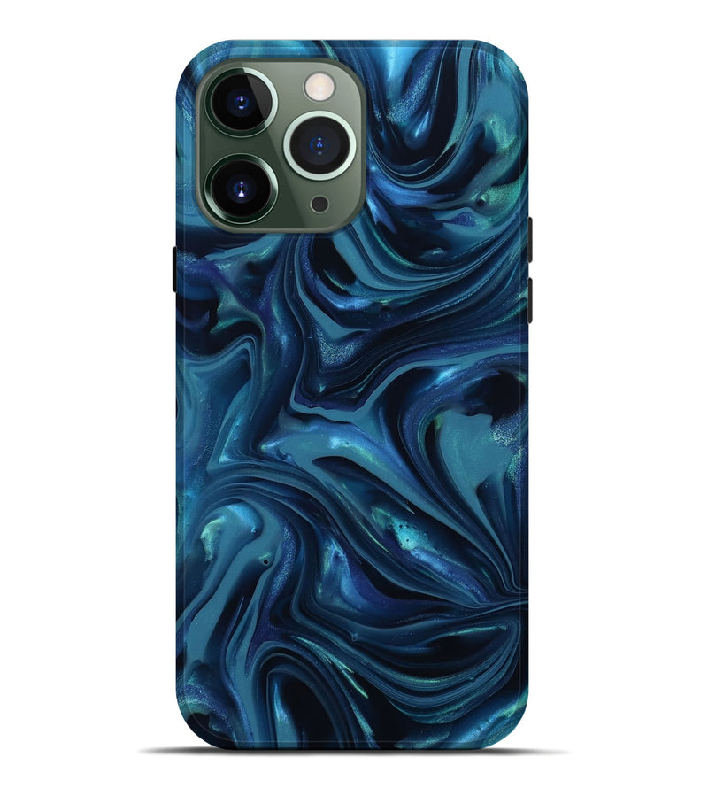 iPhone 13 Pro Max ResinArt Live Edge Phone Case - Sunny (Blue, 812531)