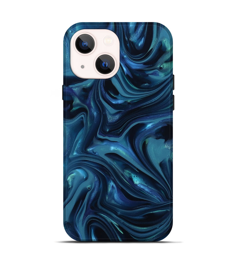 iPhone 14 ResinArt Live Edge Phone Case - Sunny (Blue, 812531)