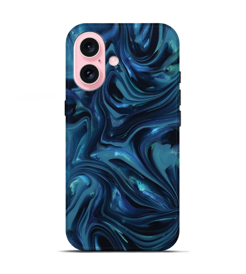 iPhone 17 ResinArt Live Edge Phone Case - Sunny (Blue, 812531)