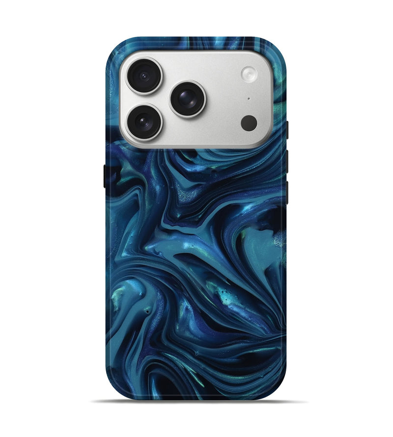 iPhone 17 Pro ResinArt Live Edge Phone Case - Sunny (Blue, 812531)