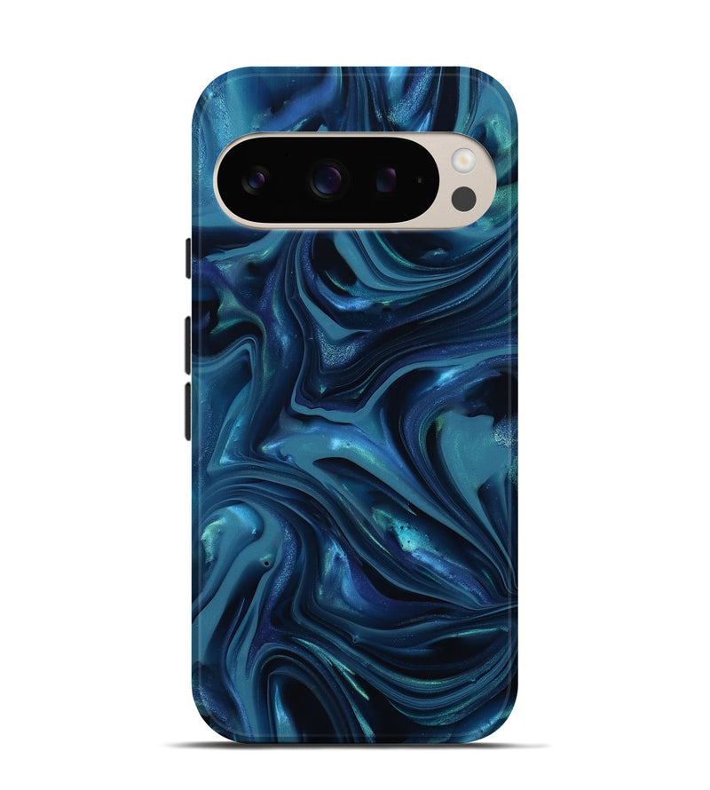 Pixel 9 ResinArt Live Edge Phone Case - Sunny (Blue, 812531)