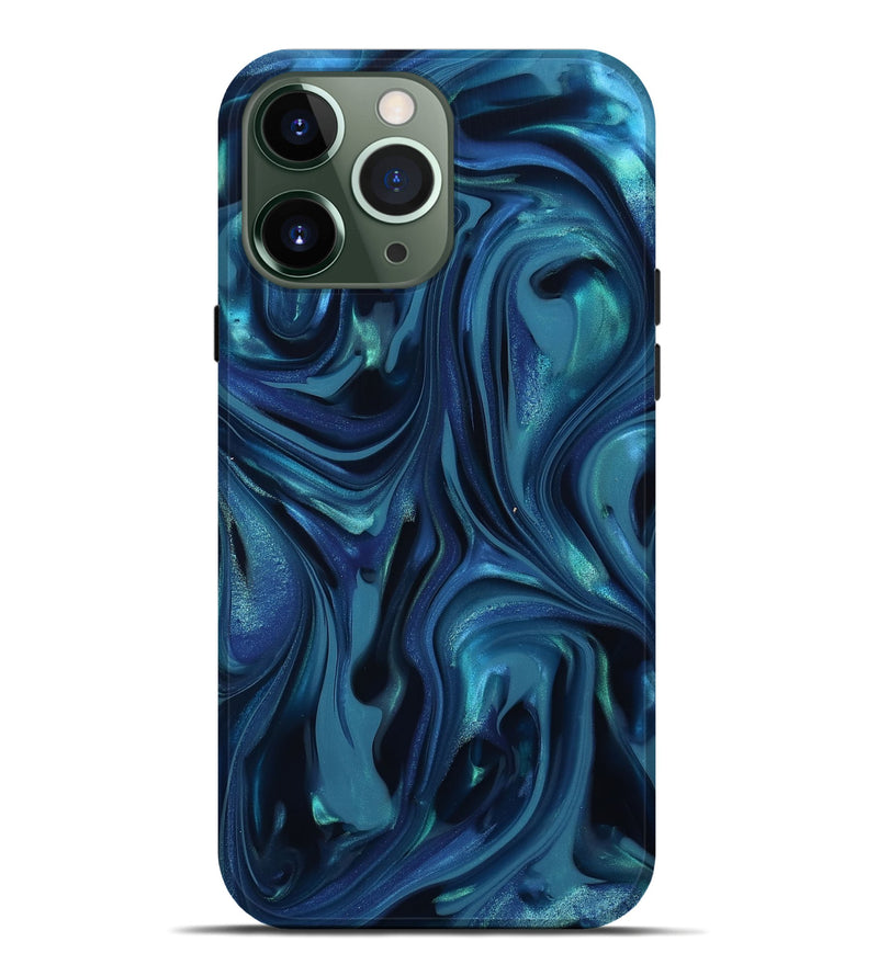 iPhone 13 Pro Max ResinArt Live Edge Phone Case - Daxton (Blue, 812532)