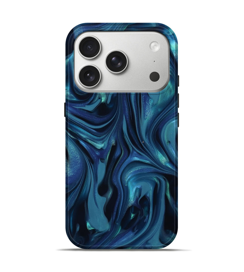 iPhone 17 Pro ResinArt Live Edge Phone Case - Daxton (Blue, 812532)