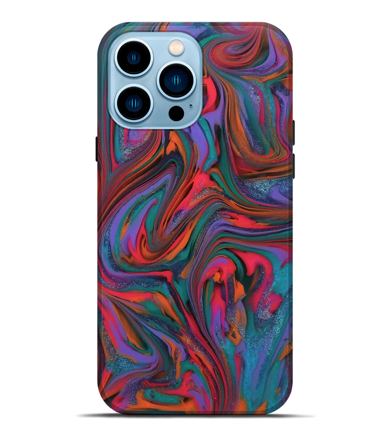 iPhone 14 Pro Max ResinArt Live Edge Phone Case - Lorena (Purple, 812535)