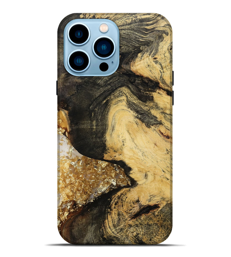 iPhone 14 Pro Max Wood Live Edge Phone Case - Dell (Clear, 812536)