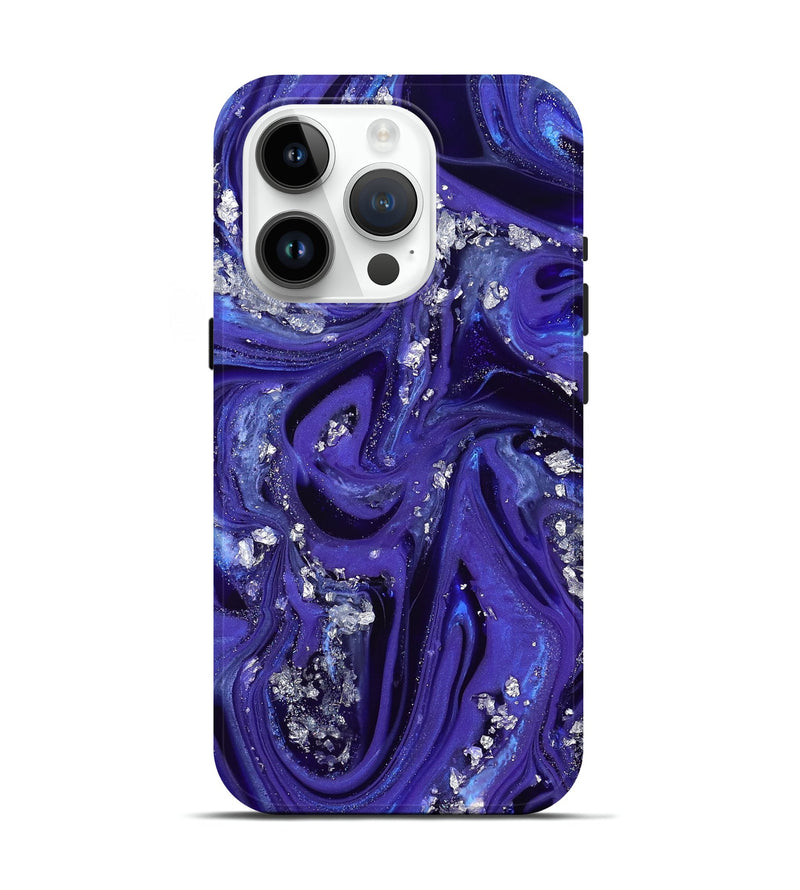 iPhone 15 Pro ResinArt Live Edge Phone Case - Emma (Purple, 812538)