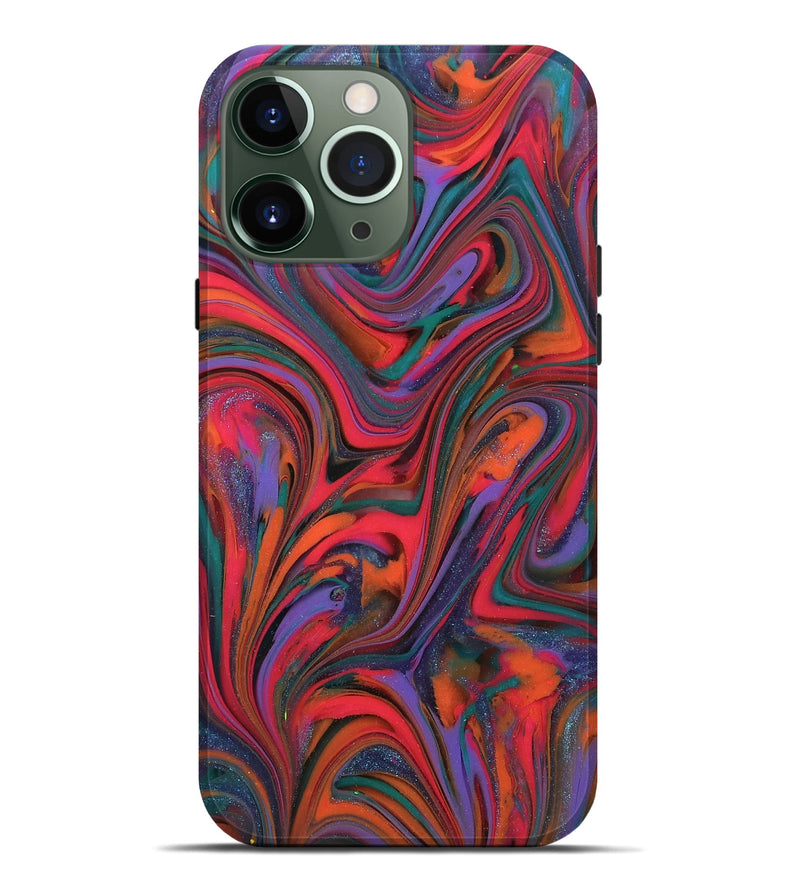 iPhone 13 Pro Max ResinArt Live Edge Phone Case - Akeem (Red, 812541)