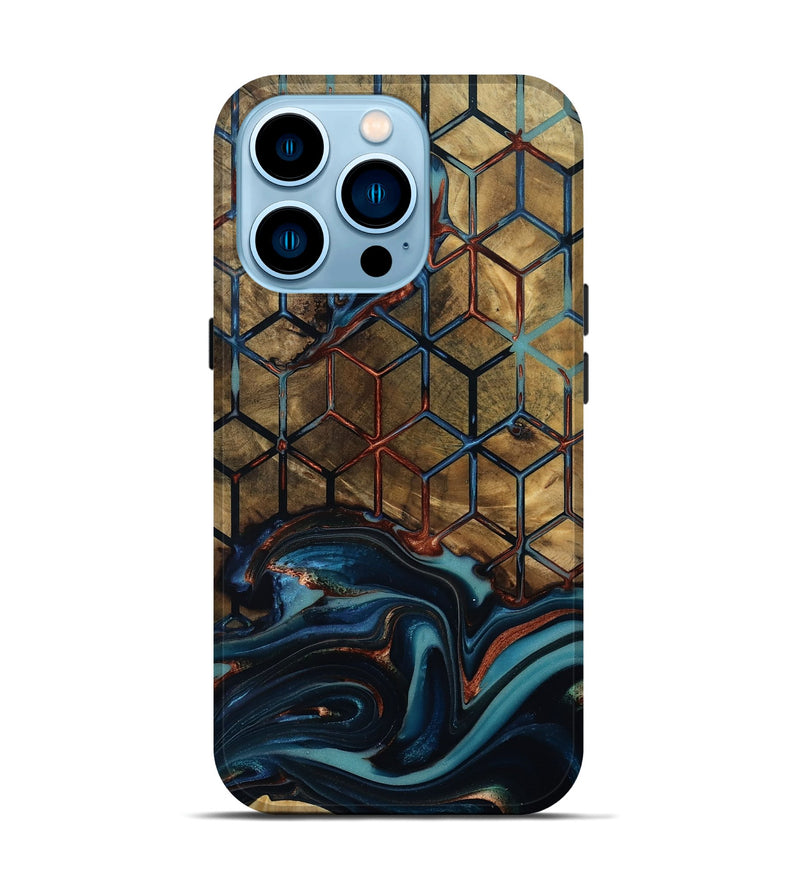 iPhone 14 Pro Wood Live Edge Phone Case - Mayra (Pattern, 812551)