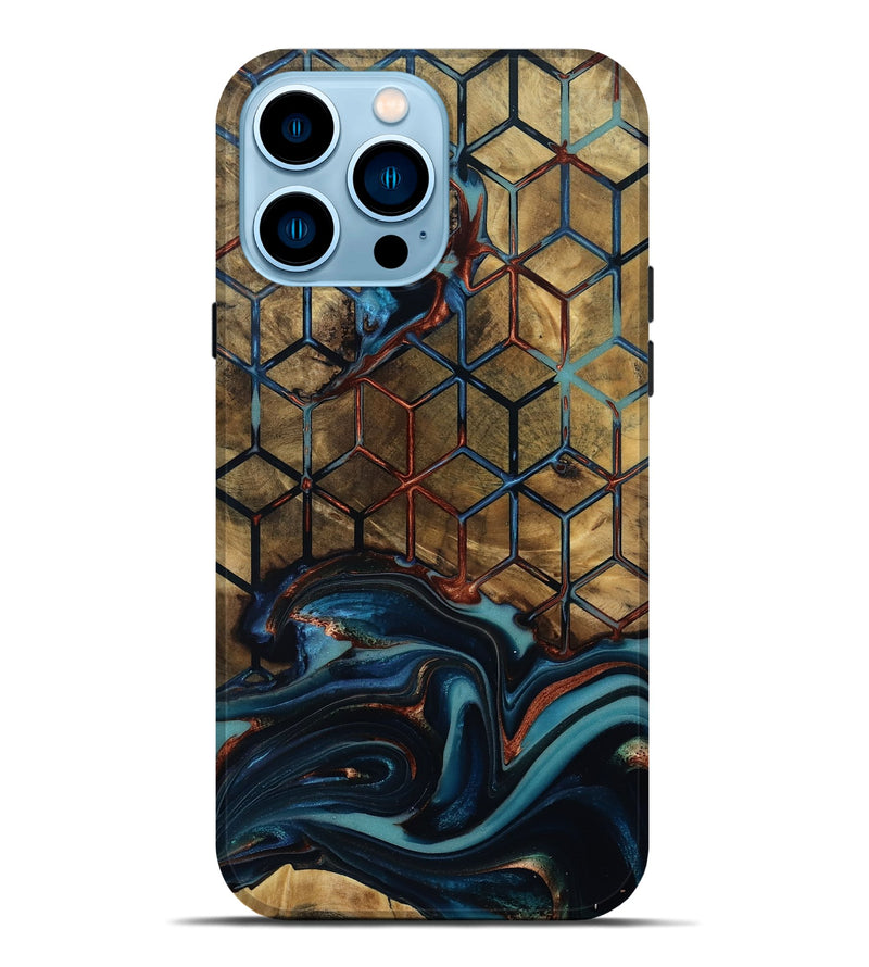 iPhone 14 Pro Max Wood Live Edge Phone Case - Mayra (Pattern, 812551)