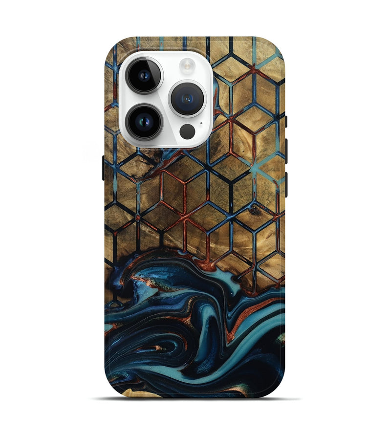 iPhone 15 Pro Wood Live Edge Phone Case - Mayra (Pattern, 812551)