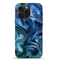 iPhone 16 Pro Max ResinArt Live Edge Phone Case - Van (Blue, 812556)