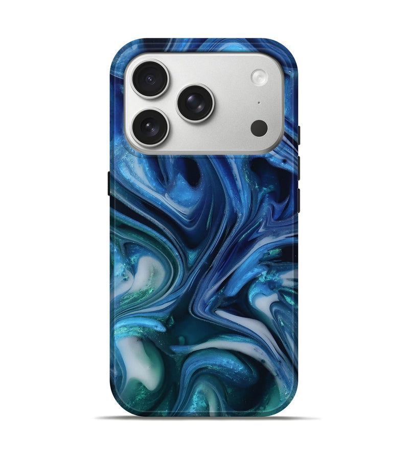 iPhone 17 Pro ResinArt Live Edge Phone Case - Van (Blue, 812556)